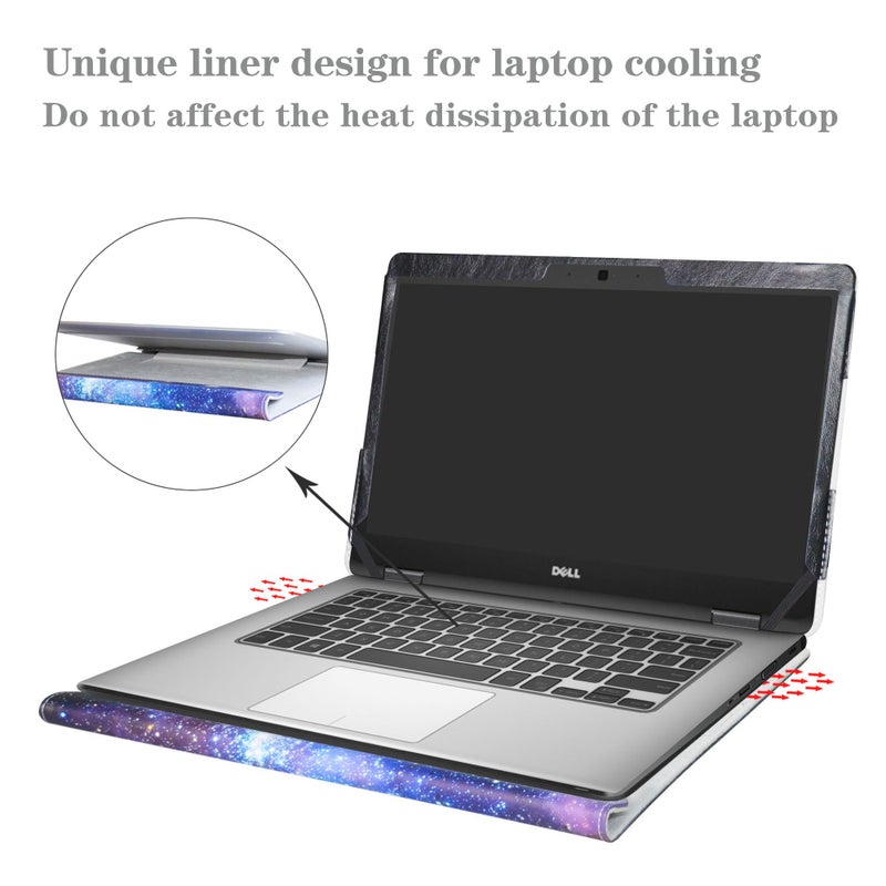 Alapmk Protective Case Cover for Dell Latitude 14 5491 5495 5490 5480 5488 e5470 / Latitude 14 e7470 14" Series Laptop(Warning:Not fit Latitude 14 7490 7480 E7450/Latitude 14 E5450),Galaxy - Image 3